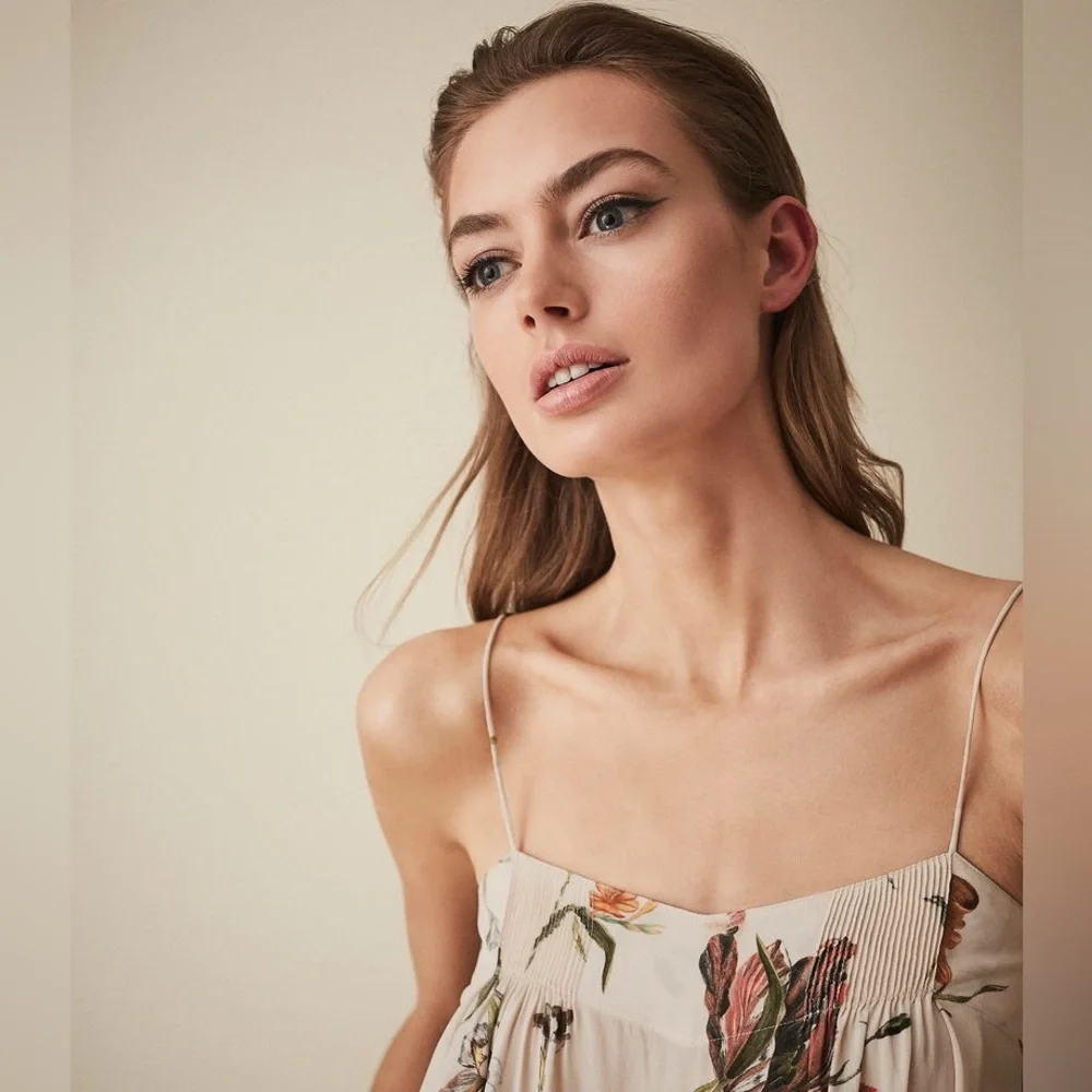 REISS  Lois Silk Floral Cami Top